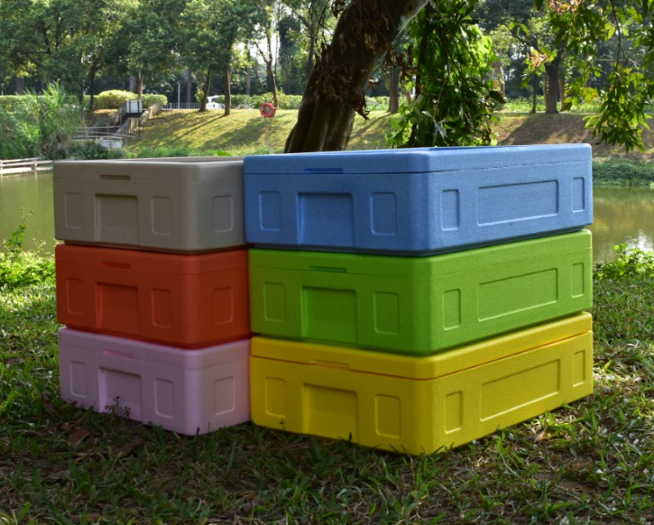 为什么选富扬EPP彩色保温箱？晒纹肌理+一体成型，颜值实力双在线